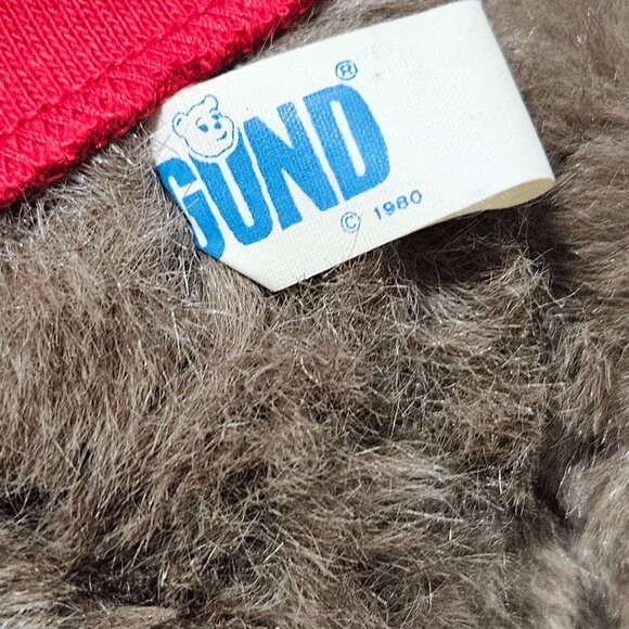 Gund Teddy Bear 10 Inch Plush Jointed Arms Legs Red Shirt Stuffed Animal Toy - Picture 4 of 6